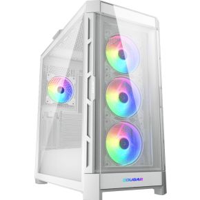 COUGAR Gaming DUOFACE PRO RGB Mid Tower Pc Behuizing met 2 frontpanelen - Wit