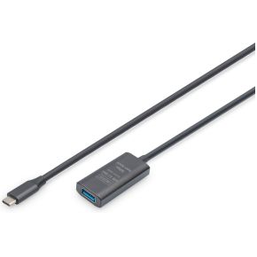 Digitus DA-73110 USB-kabel USB 3.2 Gen 1 (3.1 Gen 1) 5 m USB C USB A Zwart