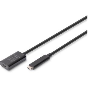 Digitus DA-73112 USB-kabel USB 3.2 Gen 2 (3.1 Gen 2) 5 m USB C Zwart