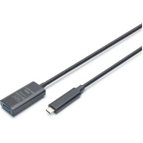 Digitus DA-73113 USB-kabel USB 3.2 Gen 2 (3.1 Gen 2) 5 m USB C USB A Zwart