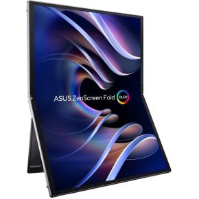 ASUS ZenScreen Fold OLED MQ17QH computer monitor 43,9 cm (17.3 ) 2560 x 1920 Pixels Quad HD Zilver