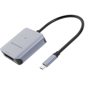 Conceptronic BIAN08G geheugenkaartlezer USB 3.2 Gen 2 Type-C Grijs