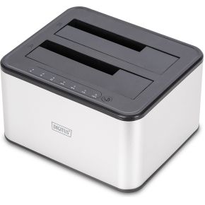 Digitus DA-71540-2 basisstation voor opslagstations USB 3.2 Gen 1 (3.1 Gen 1) Type-B Zwart, Wit