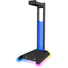 Speedlink EXCELLO NX RGB Verlicht Koptelefoon Stand - USB 2.0 Hub - Aanraaksensor - Zwart