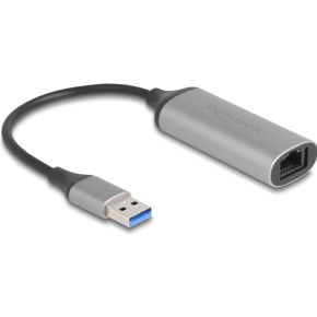 DeLOCK 81571 tussenstuk voor kabels USB Type-A RJ-45 Antraciet