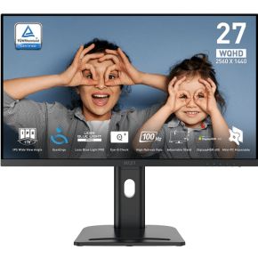 MSI Pro MP273QPDE E2 computer monitor 68,6 cm (27 ) 2560 x 1440 Pixels Wide Quad HD LCD Zwart