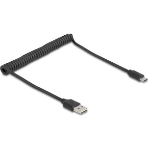 DeLOCK 90133 USB-kabel USB 2.0 0,8 m USB A Zwart