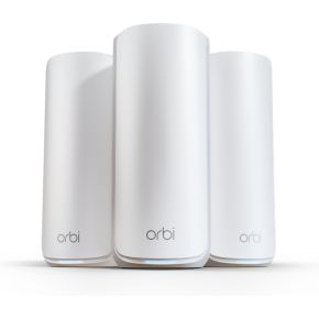 NETGEAR Orbi RBE873 - Mesh WiFi - WiFi 7 - 21000 Mbps - Tri-Band - 3-Pack - Wit