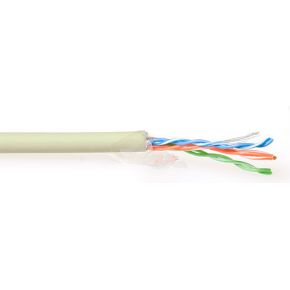 ACT CAT5E F/UTP LSZH soepel patch ivoor 305 m