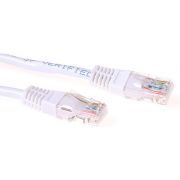 ACT Witte 0,5 meter U/UTP CAT6 patchkabel met RJ45 connectoren