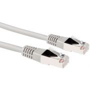 ACT Grijze 0,5 meter LSZH F/UTP CAT5E patchkabel met RJ45 connectoren