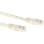 ACT Ivoor 0,5 meter U/UTP CAT6A patchkabels met RJ45 connectoren