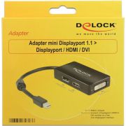 Delock-62623-Adapter-mini-DisplayPort-1-1-male-DisplayPort-HDMI-DVI-female-Passief-zwart