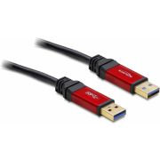 Delock 82745 USB 3.2 Gen 1 Kabel Type-A male naar Type-A male 2 m metaal