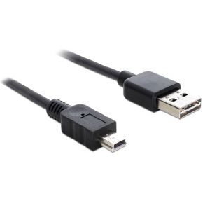 Delock 83364 Kabel EASY-USB 2.0 Type-A male > USB 2.0 Type Mini-B male 3 m zwart