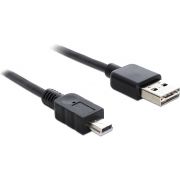Delock 83364 Kabel EASY-USB 2.0 Type-A male > USB 2.0 Type Mini-B male 3 m zwart