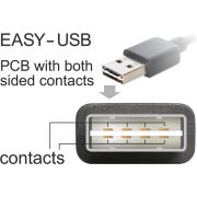 Delock-83364-Kabel-EASY-USB-2-0-Type-A-male-USB-2-0-Type-Mini-B-male-3-m-zwart
