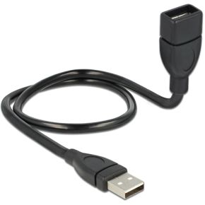 Delock 83499 Kabel USB 2.0 Type-A male > USB 2.0 Type-A female VormKabel 0,5 m