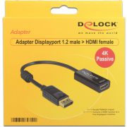 Delock-62609-Adapter-DisplayPort-1-2-male-HDMI-female-4K-Passief-zwart