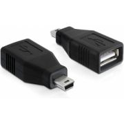 Delock 65277 Adapter USB 2.0-A female naar mini USB male