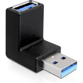 Delock 65339 Adapter USB 3.0 Type-A male > Type-A female schuin 90° verticaal
