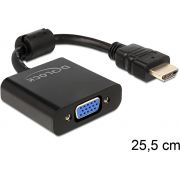 Delock-65512-Adapter-HDMI-male-naar-VGA-female-zwart
