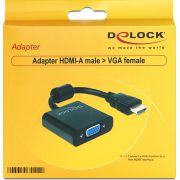 Delock-65512-Adapter-HDMI-male-naar-VGA-female-zwart