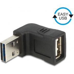 Delock 65521 Adapter EASY-USB 2.0-A male > USB 2.0-A female schuin omhoog/omlaag