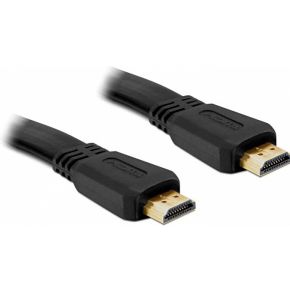 Delock 82670 Kabel High Speed HDMI met Ethernet – HDMI A male > HDMI A male plat 2 m