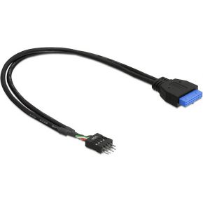 Delock 83095 Kabel USB 3.0 pin header female > USB 2.0 pin header male 30cm