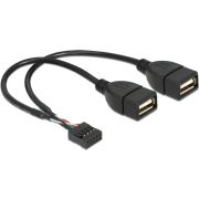 Delock-83292-USB-kabel-Pinheader-female-2-x-USB-2-0-type-A-female-20cm