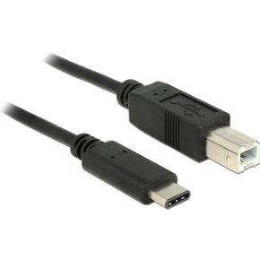 Delock 83601 USB 2.0-kabel Type-C naar Type-B 1 m