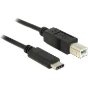 Delock-83601-USB-2-0-kabel-Type-C-naar-Type-B-1-m