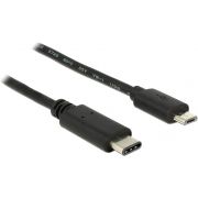 Delock-83602-Kabel-USB-Type-C-2-0-male-USB-2-0-Type-Micro-B-male-1-0-m-zwart