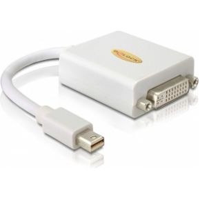 Delock 65129 Adapter mini DisplayPort 1.1 male > DVI female Passief wit