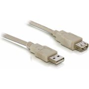 Delock 82240 Verlengkabel USB 2.0 Type-A male naar USB 2.0 Type-A female 3 m beige