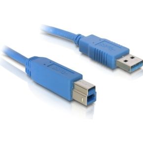 Delock 82581 Kabel USB 3.0 type-A male > USB 3.0 type-B male 3 m blauw