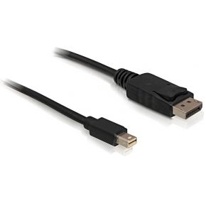 Delock 82438 Kabel Mini DisplayPort 1.2 male > DisplayPort male 4K 60 Hz 2,0 m