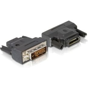 Delock 65024 Adapter DVI 24+1 pin male naar HDMI female met LED