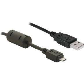 Delock 82299 USB 2.0-kabel Type-A mannetje naar USB 2.0 Micro-B mannetje 1 m zwart