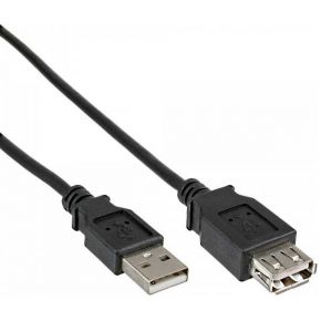 Delock 83401 Verlengkabel USB 2.0 Type-A male > USB 2.0 Type-A female 0,5 m zwart