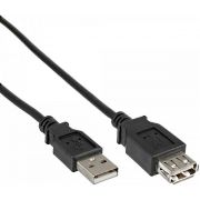 Delock 83401 Verlengkabel USB 2.0 Type-A male > USB 2.0 Type-A female 0,5 m zwart