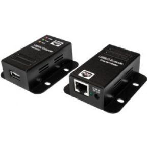 LogiLink USB 2.0 Extender Set, mit 1-Port USB Hub, PoE