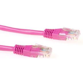 Intronics CAT5E UTP patchkabel roze - [IB4851]