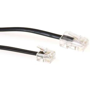 Intronics Modulaire telefonie kabel RJ-11 - RJ-45 zwart - [TD5307]
