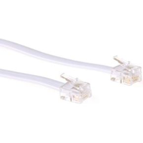 Intronics Modulaire telefonie kabel RJ-12 - RJ-12 wit - [TD5605]