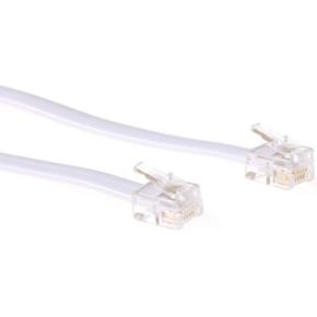 Intronics Modulaire telefonie kabel RJ-12 - RJ-12 wit - [TD5610]