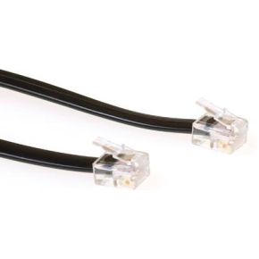 Intronics Modulaire telefonie kabel RJ-12 - RJ-12 zwart - [TD5703]