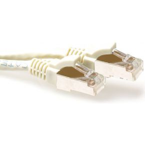 ACT FB7401 1m Cat6 S/FTP (S-STP) Ivoor netwerkkabel