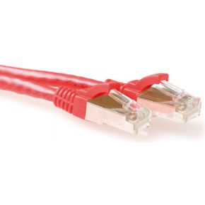 ACT FB7500 0.5m Cat6 S/FTP (S-STP) Rood netwerkkabel